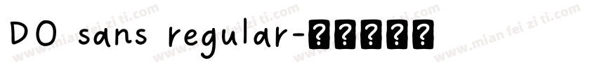 DO sans regular字体转换